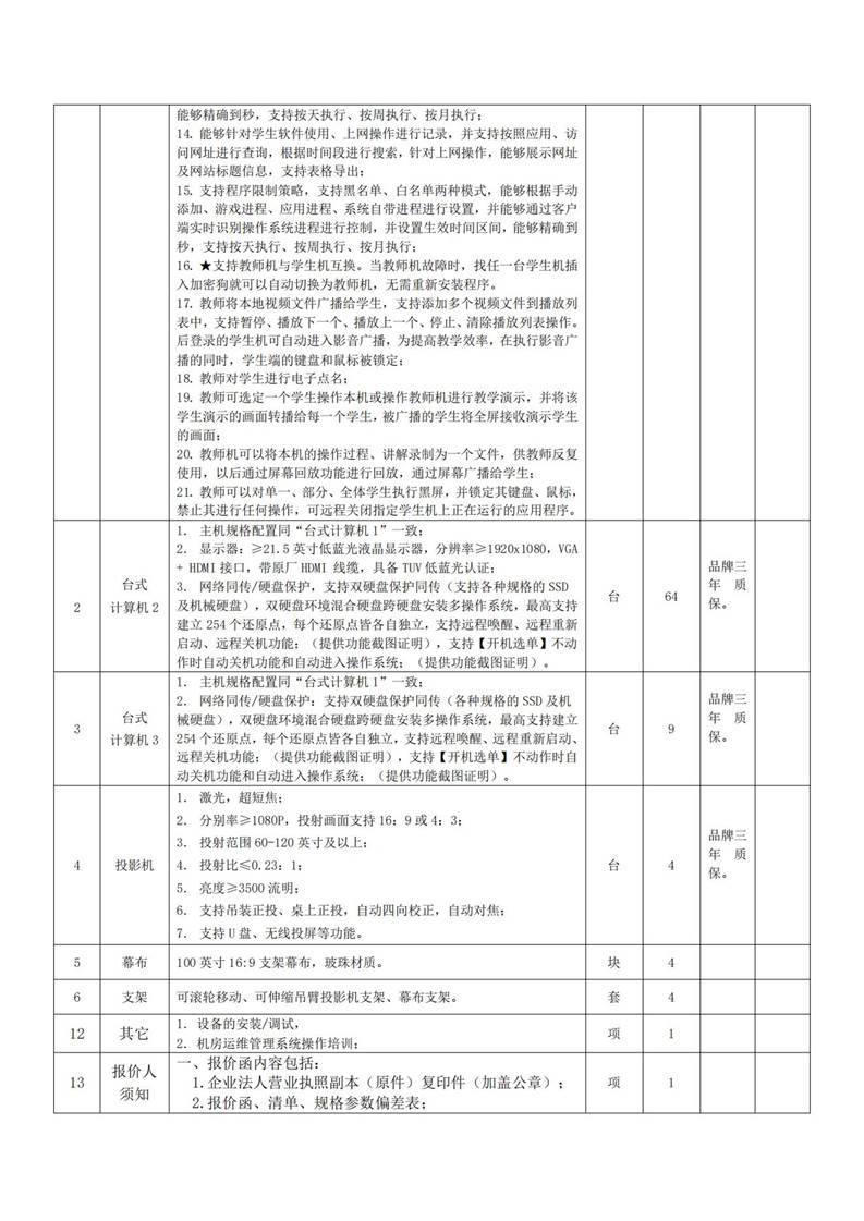 说明: （0913）机房实验室设备采购询价函（盖章）_01